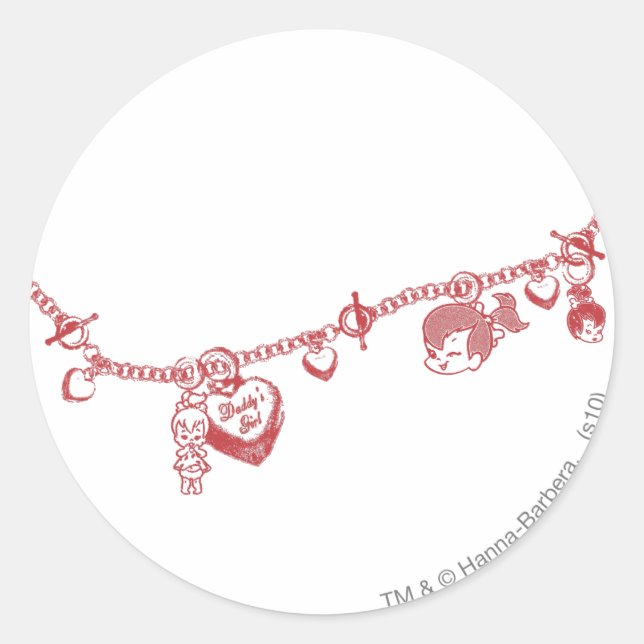 Sticker Rond Chaîne d'amitié PEBBLES™ (Devant)