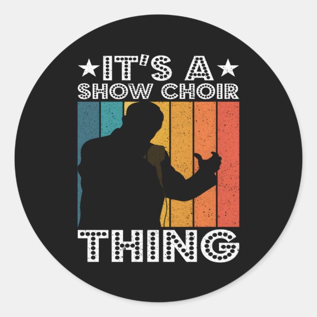 Sticker Rond Chaîne De Chorale De Spectacle I€™S (Devant)