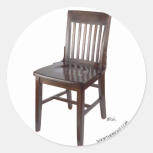 Sticker Rond Chaise vide