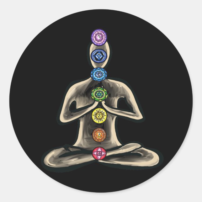 Sticker Rond Chakra Powered (Devant)