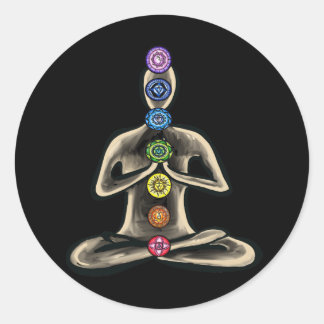 Sticker Rond Chakra Powered