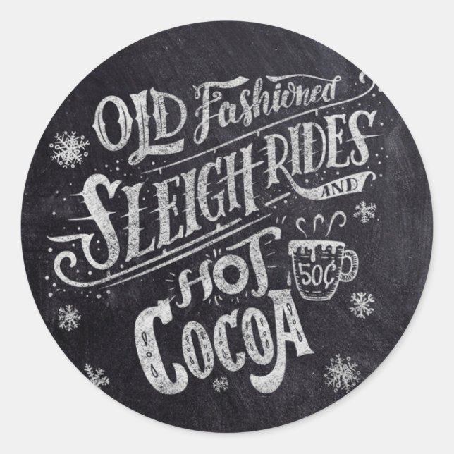 Sticker Rond Chalet Barre de Coco Hot (Devant)