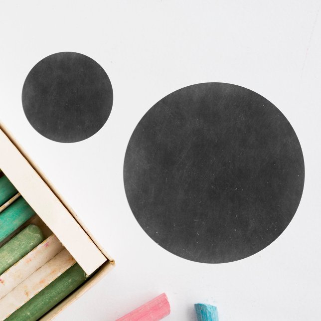 Sticker Rond Chalet Rustique Chalet Chic Boutique (Créateur téléchargé)