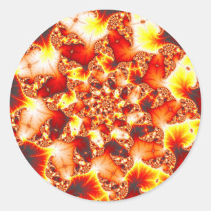 Sticker Rond Chaleur réfractive - Fractale