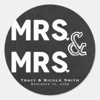 Chalkboard Chalk Mme. & Mme Mariage Fiançailles
