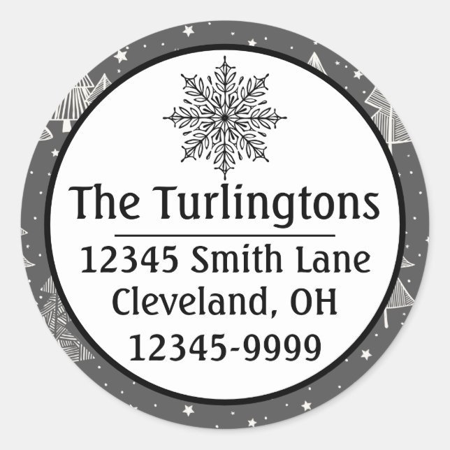 Sticker Rond Chalkboard Handdrawn (Devant)