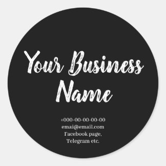 Sticker Rond Chalkboard style chic gâteaux, boulangerie, fait m
