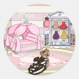 Sticker Rond Chambre à coucher de Français de Millie LaRue