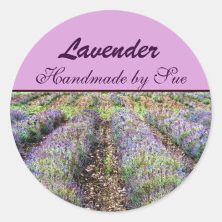 Sticker Rond champ lavande