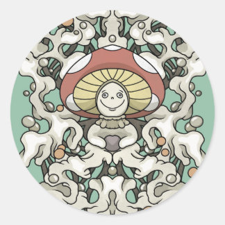 Sticker Rond Champagne