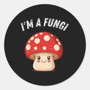 Sticker Rond Champignons Mycologie Champignons Champignons Je s