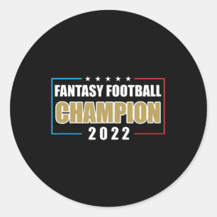 Sticker Rond Championne d'Imaginaire de football des États-Unis