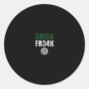 Sticker Rond Champions de sketch grecs de Milwaukee Wisconsin
