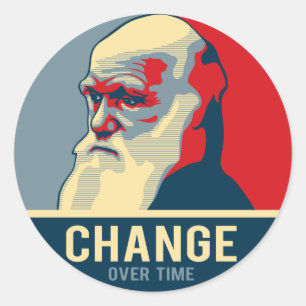 Sticker Rond Changement dans le temps