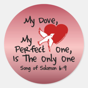 Sticker Rond Chanson de Salomon 6:9
