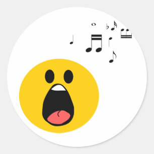 Sticker Rond Chant