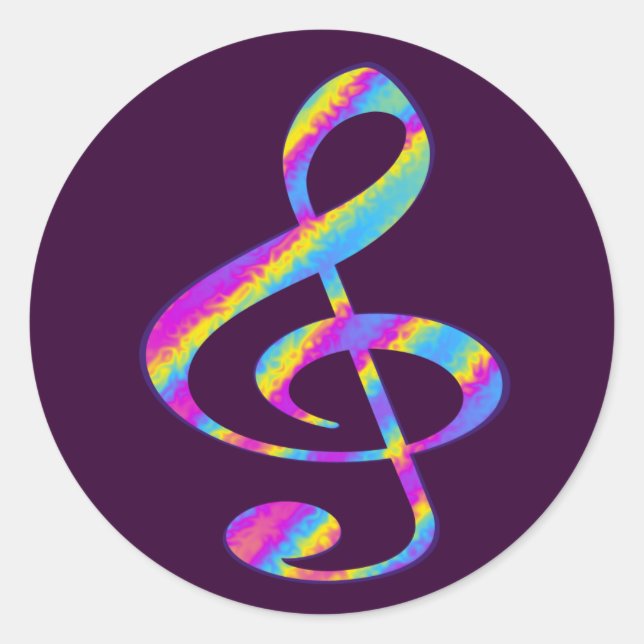 Sticker Rond chanter ta vie (Devant)