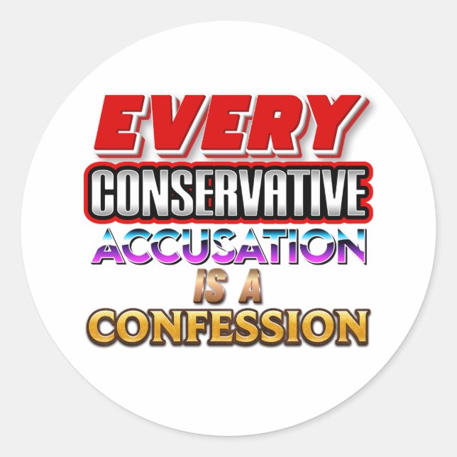 Sticker Rond Chaque conservateur (Devant)