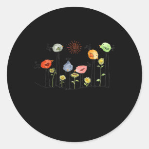 Sticker Rond Chaque Petite Chose Va Être Bien Pour Les Oiseaux 