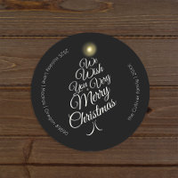 Charbon Très Joyeux Arbre de Noël Enveloppe Phoque