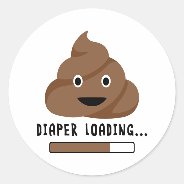 Sticker Rond Chargement de couches (Devant)