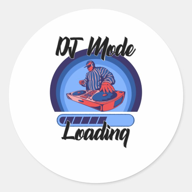 Sticker Rond chargement du mode dj (Devant)