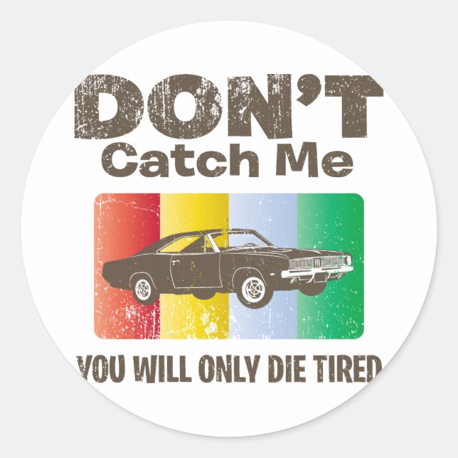 Sticker Rond Chargeur Dodge Hemi 1969 (Devant)