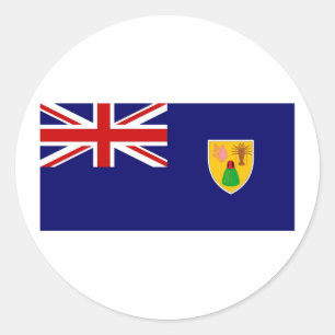 Sticker Rond Chariot des îles Turques et Caïques