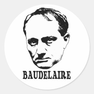 Sticker Rond Charles Baudelaire