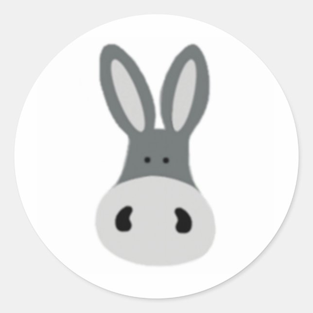 Sticker Rond Charlie Donkey (Devant)