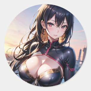 Sticker Rond Charme d'Emeraude