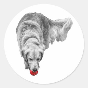 Sticker Rond Chase de la lune de sang