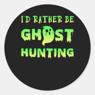 Sticker Rond Chasse aux fantômes