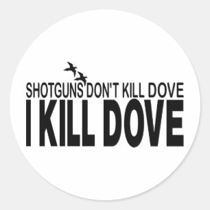 STICKER ROND CHASSE DE DOVE