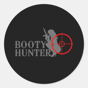 Sticker Rond Chasseur chic de butin