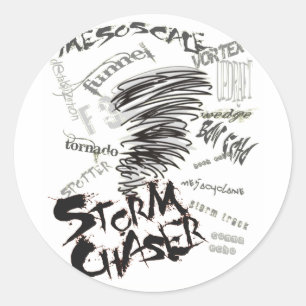Sticker Rond Chasseur de tempête