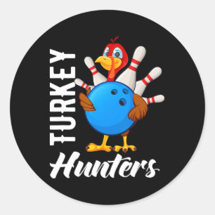 Sticker Rond Chasseurs Turquie Chemise Drôle Chemises de Bowlin