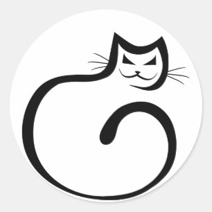 Sticker Rond Chat de Cheshire