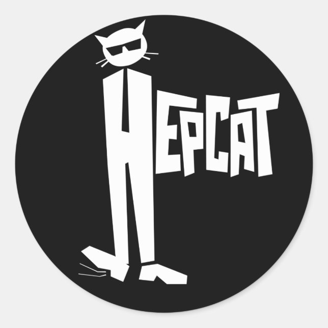Sticker Rond Chat debat (Devant)