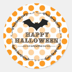 Sticker Rond Chat d'Halloween Leopard