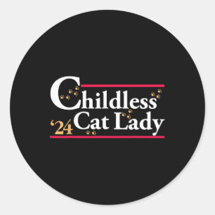 Sticker Rond Chat-enfant Dame 24