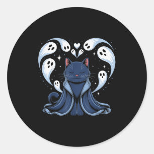 Sticker Rond Chat Meme Magicien Soky Fantastique Kitty