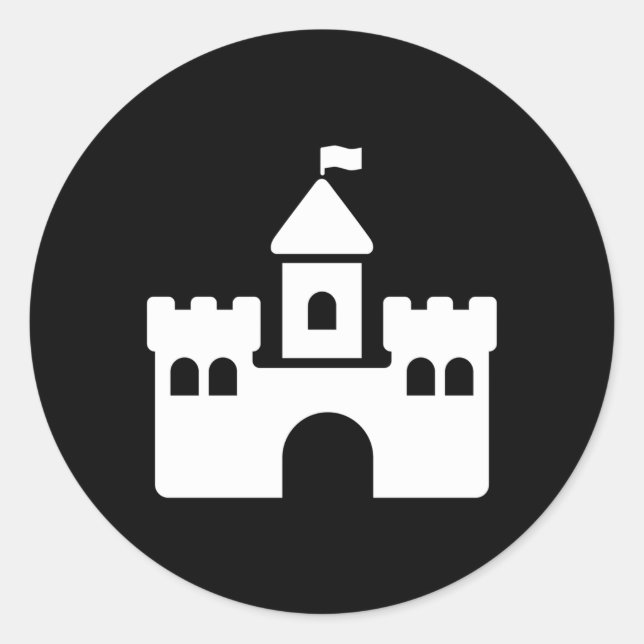 Sticker Rond Château (Devant)