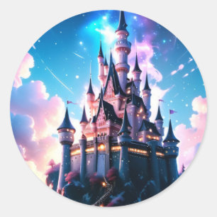Sticker Rond Château d'Imaginaire