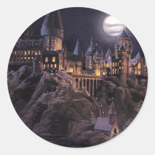 Sticker Rond Château Harry Potter   Grand lac à Hogwarts