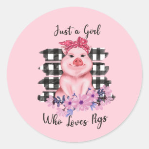 Sticker Rond chatoyant amoureux des animaux chevalet rond class