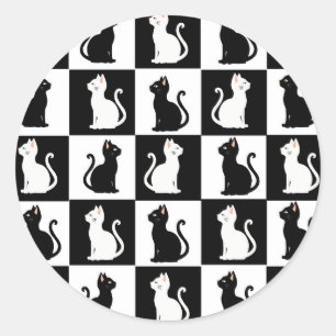 Sticker Rond chats