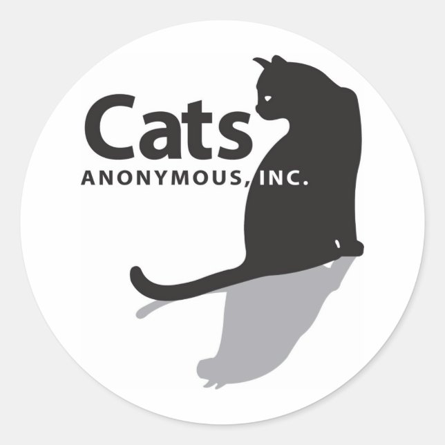 Sticker Rond Chats Anonymous Logo Merchandises (Devant)