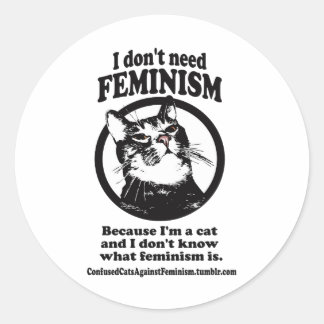 Sticker Rond Chats confus (Sweetie in a Circle design)