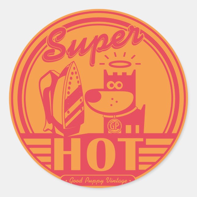 STICKER ROND CHAUD SUPERBE (Devant)